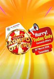 Al Madina catalogue in Sharjah | Today’s Jackpot is HERE! | 2026-03-31T00:00:00.000Z - 2026-03-31T00:00:00.000Z