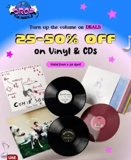 Virgin Megastore catalogue in Khorfakkan | Drop The Needle 25-50% Off | 2026-04-02T00:00:00.000Z - 2026-04-30T00:00:00.000Z