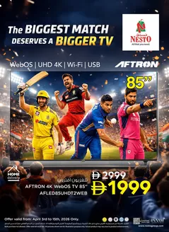 Nesto catalogue in Umm al-Quwain | Nesto BIG SCREEN DEALS | 2026-04-03T00:00:00.000Z - 2026-04-15T00:00:00.000Z