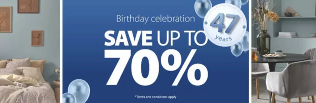 JYSK catalogue in Dibba Al-Fujairah | Birthday Celebration Save Up To 70% | 2026-04-15T00:00:00.000Z - 2026-04-21T00:00:00.000Z