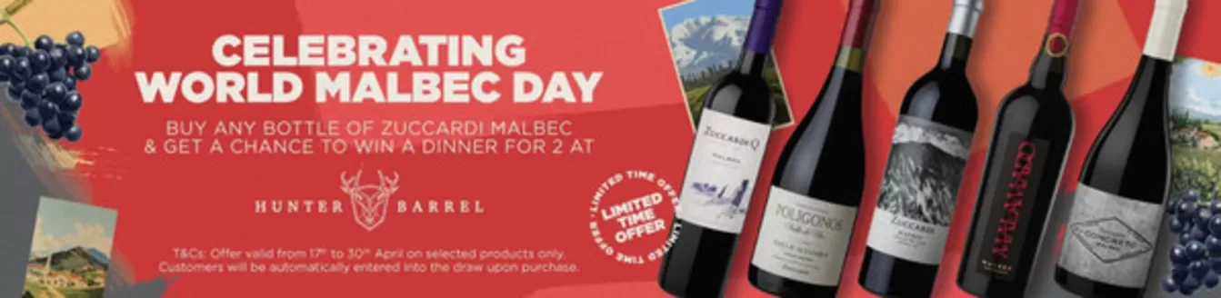 MMI catalogue | Celebrating World Malbec Day | 2026-04-17T00:00:00.000Z - 2026-04-30T00:00:00.000Z