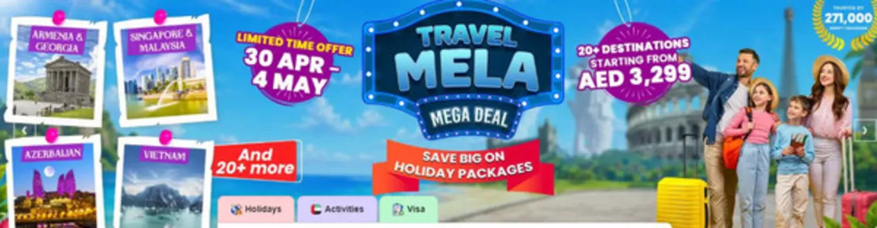 AFC Holidays catalogue | Travel Mela Mega Deal | 2026-04-30T00:00:00.000Z - 2026-05-04T00:00:00.000Z