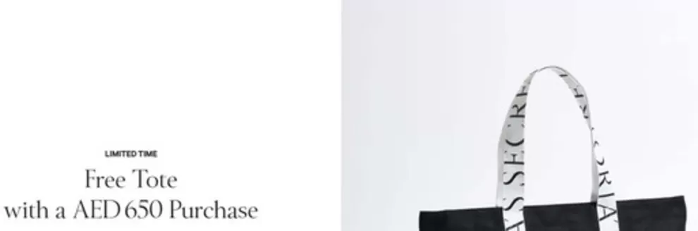 Victoria's Secret catalogue | Free Tote With A AED 650 Purchase | 2026-05-13T00:00:00.000Z - 2026-05-18T00:00:00.000Z