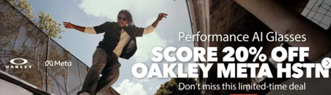 Adventure HQ catalogue | Score 20% Off Oakley Meta Hstn | 2026-05-18T00:00:00.000Z - 2026-05-25T00:00:00.000Z