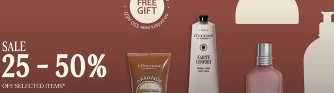 L'Occitane catalogue | 25-50% Off* + Free Self-care Set On Orders Over 550 Aed | 2026-05-22T00:00:00.000Z - 2026-05-29T00:00:00.000Z