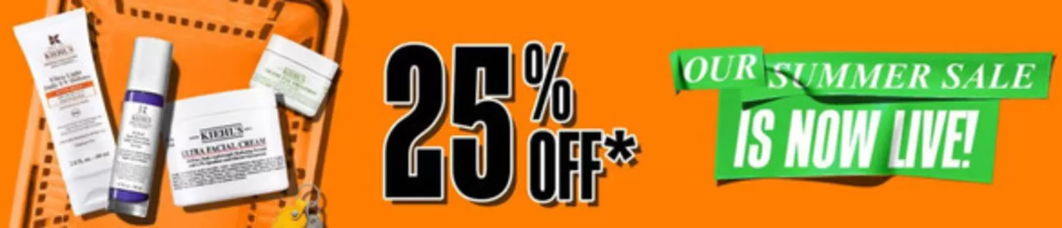 Kiehl's catalogue | Our Summer Sale 25% Off | 2026-05-22T00:00:00.000Z - 2026-05-29T00:00:00.000Z
