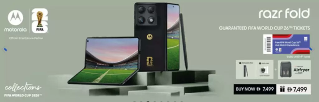 Emax catalogue | Razr Fold Guaranteed FIFA World Cup 26tm Tickets | 2026-05-22T00:00:00.000Z - 2026-06-04T00:00:00.000Z