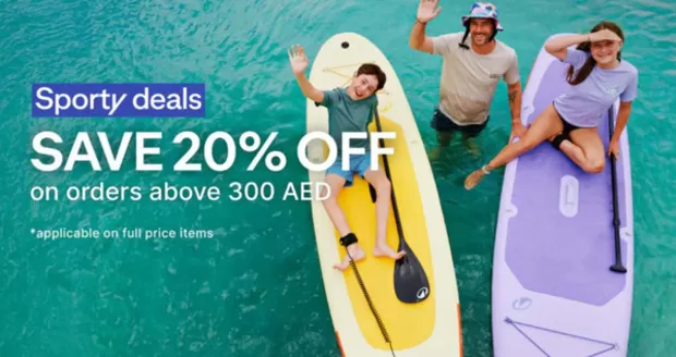 Decathlon catalogue | Sporty Deals Save 20% Off On Orders Above 300 AED | 2026-05-28T00:00:00.000Z - 2026-06-05T00:00:00.000Z