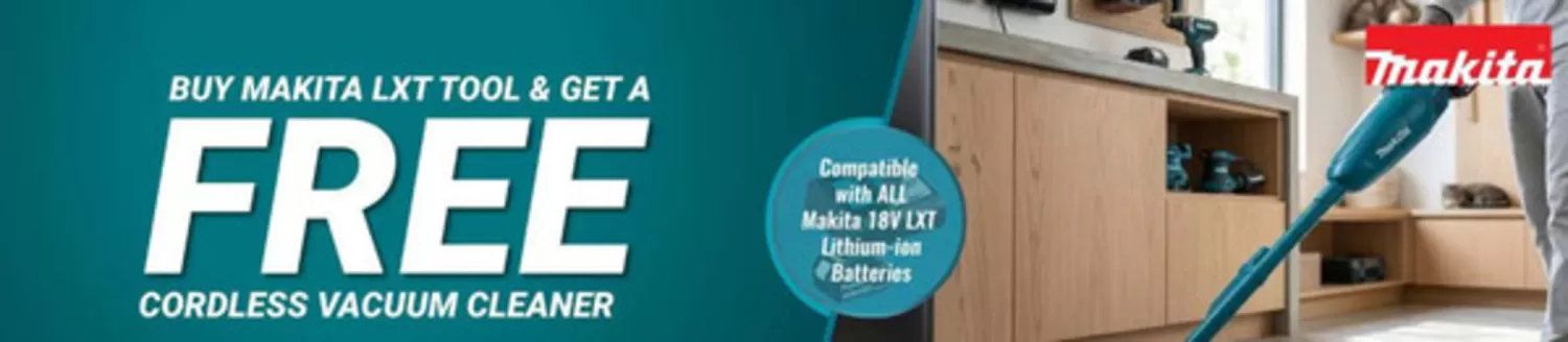 Ace catalogue | Buy Makita Lxt Tool & Get A Free Cordless Vacuum Cleaner | 2026-05-28T00:00:00.000Z - 2026-06-05T00:00:00.000Z