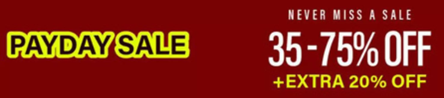 Steve Madden catalogue in Al Bataeh | Payday Sale Never Miss A Sale 35-75% Off +extra 20% Off | 2026-06-03T00:00:00.000Z - 2026-06-08T00:00:00.000Z