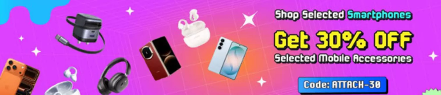Virgin Megastore catalogue | Get 30% OFF Selected Mobile Accessories | 2026-06-11T00:00:00.000Z - 2026-06-17T00:00:00.000Z