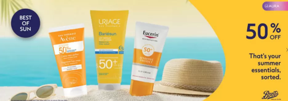 Boots catalogue in Abu Dhabi | 50% That's Your Summer Essentials, Sorted. | 2026-06-22T00:00:00.000Z - 2026-07-02T00:00:00.000Z