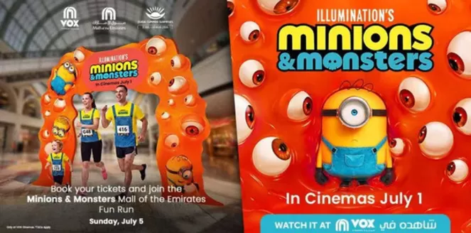 Vox Cinemas catalogue | Minions & Monsters VOX Fun Run! | 2026-06-29T00:00:00.000Z - 2026-07-09T00:00:00.000Z