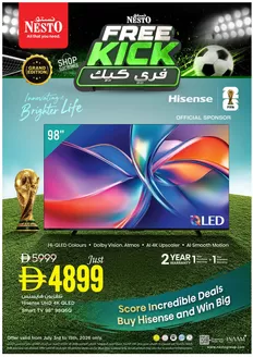 Nesto catalogue in Sharjah | Nesto FREE KICK | 2026-07-05T00:00:00.000Z - 2026-07-15T00:00:00.000Z