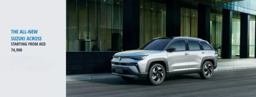 Suzuki catalogue | The All-new Suzuki Across Starting From Aed 74,900 | 2026-07-08T00:00:00.000Z - 2026-07-20T00:00:00.000Z