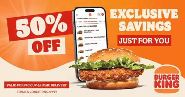 Burger King catalogue in Dubai | Enjoy 50% Off on Your Order! | 2026-07-22T00:00:00.000Z - 2026-07-31T00:00:00.000Z