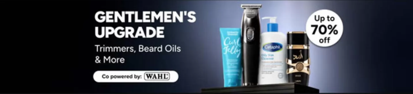 Noon catalogue in Al Dhaid | Gentlemen's Upgrade Trimmers, Beard Oils & More. Up To 70% Off | 2026-07-28T00:00:00.000Z - 2026-08-05T00:00:00.000Z