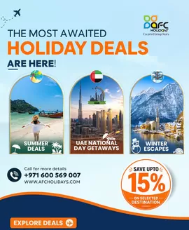 AFC Holidays catalogue | Big Savings. Bigger Adventures. | 2026-07-28T00:00:00.000Z - 2026-08-14T00:00:00.000Z