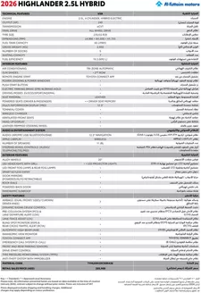 Toyota catalogue in Khorfakkan | Highlander Hybrid Brochure | 2026-07-28T00:00:00.000Z - 2026-08-11T00:00:00.000Z
