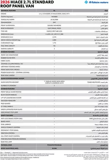 Toyota catalogue | Hiace Brochure | 2026-07-28T00:00:00.000Z - 2026-08-11T00:00:00.000Z
