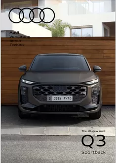 Audi catalogue | Audi Q3 Sportback | 2026-07-29T00:00:00.000Z - 2026-12-31T00:00:00.000Z