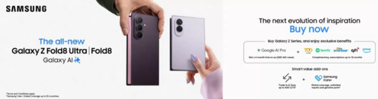 Virgin Megastore catalogue in Abu Dhabi | The All-new Galaxy Z Fold8 Ultra | Fold8 Galaxy Al | 2026-08-10T00:00:00.000Z - 2026-08-17T00:00:00.000Z
