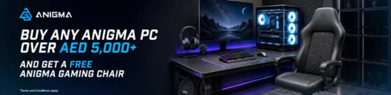 Virgin Megastore catalogue in Mussafah | Buy Any Anigma Pc Over Aed 5,000+ And Get A Free Anigma Gaming Chair | 2026-08-24T00:00:00.000Z - 2026-08-31T00:00:00.000Z