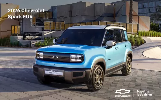 Chevrolet catalogue | 2026 Spark EUV | 2026-08-31T00:00:00.000Z - 2026-12-31T00:00:00.000Z