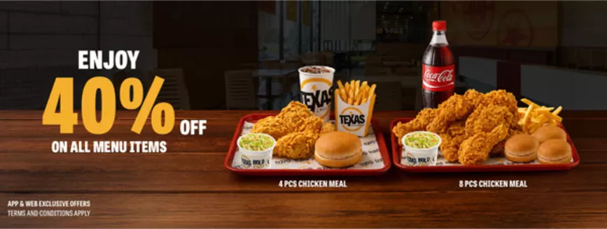 Texas Chicken catalogue in Sharjah | Texas promotion | 2026-09-18T00:00:00.000Z - 2026-10-02T00:00:00.000Z