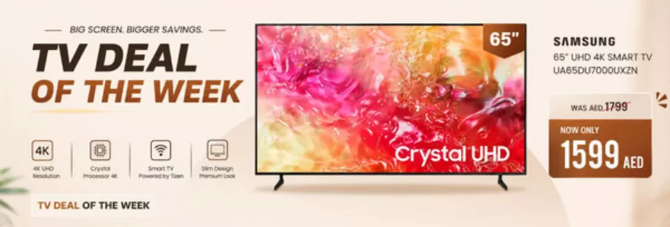 Jacky's Electronics catalogue in Sharjah | TV Deal Of The Week | 2026-09-23T00:00:00.000Z - 2026-09-27T00:00:00.000Z