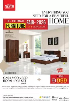 Nesto catalogue in Dubai | Nesto THE ULTIMATE FURNITURE FAIR-2026, NADD AL HAMAR | 2026-09-17T00:00:00.000Z - 2026-10-12T00:00:00.000Z