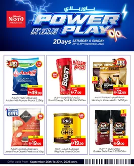 Nesto catalogue | Nesto POWER PLAY, NADD AL HAMAR | 2026-09-26T00:00:00.000Z - 2026-09-28T00:00:00.000Z