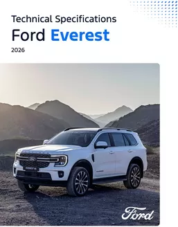 Ford catalogue in Al Dhaid | MY26 Everest Spec Sheet EN | 2026-01-01T00:00:00.000Z - 2026-12-31T00:00:00.000Z