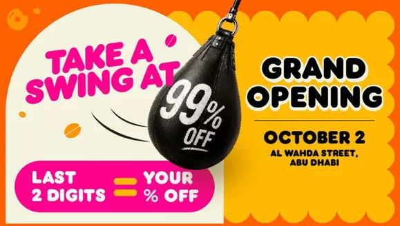 Dunkin Donuts catalogue in Dubai | Take A Swing At 99% Off | 2026-10-02T00:00:00.000Z - 2026-10-02T00:00:00.000Z