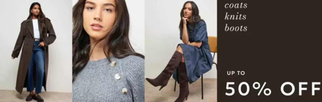 Oasis catalogue | Coats Knits Boots Up To 50% Off | 2026-10-01T00:00:00.000Z - 2026-10-06T00:00:00.000Z