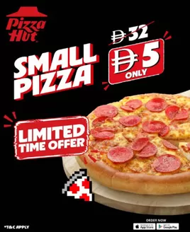 Pizza Hut catalogue in Al Bataeh | Any Small Pizza for AED 5! | 2026-10-05T00:00:00.000Z - 2026-10-12T00:00:00.000Z
