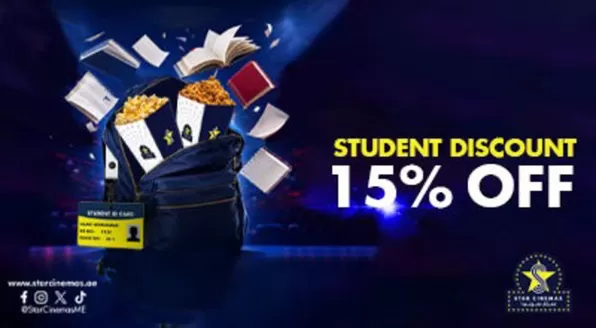 Star Cinemas catalogue in Mussafah | Student Discount 15% Off | 2026-10-09T00:00:00.000Z - 2026-12-31T00:00:00.000Z