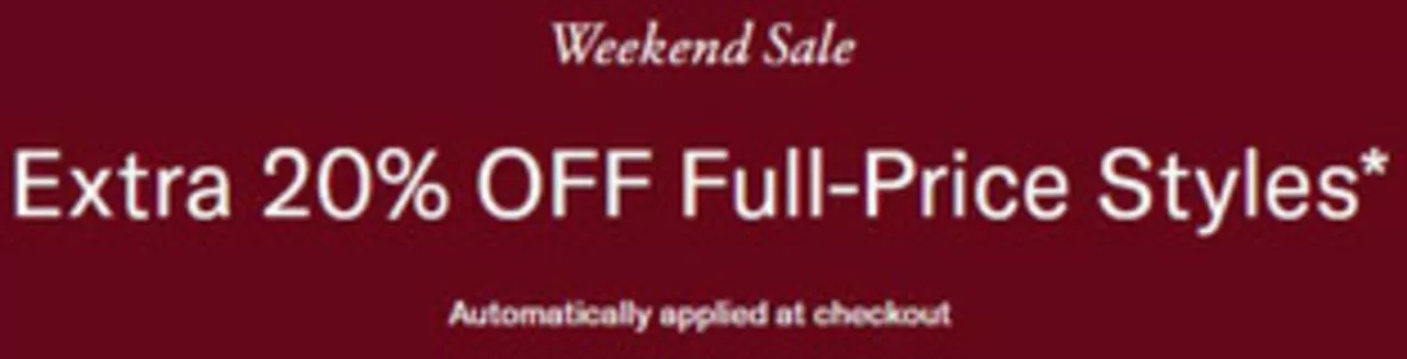 Tommy Hilfiger catalogue in Fujairah | Weekend Sale Extra 20% OFF Full-Price Styles | 2026-10-09T00:00:00.000Z - 2026-10-11T00:00:00.000Z