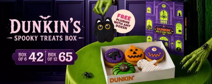 Dunkin Donuts catalogue in Mussafah | Dunkin's Spooky Treats Box | 2026-10-13T00:00:00.000Z - 2026-10-31T00:00:00.000Z