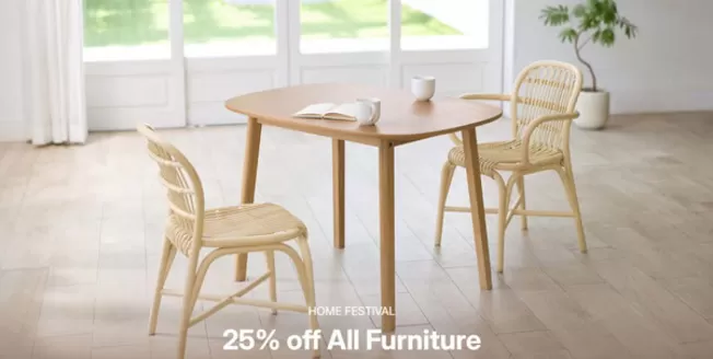MUJI catalogue in Kalba | Home Festival 25% Off All Furniture | 2026-10-16T00:00:00.000Z - 2026-10-22T00:00:00.000Z