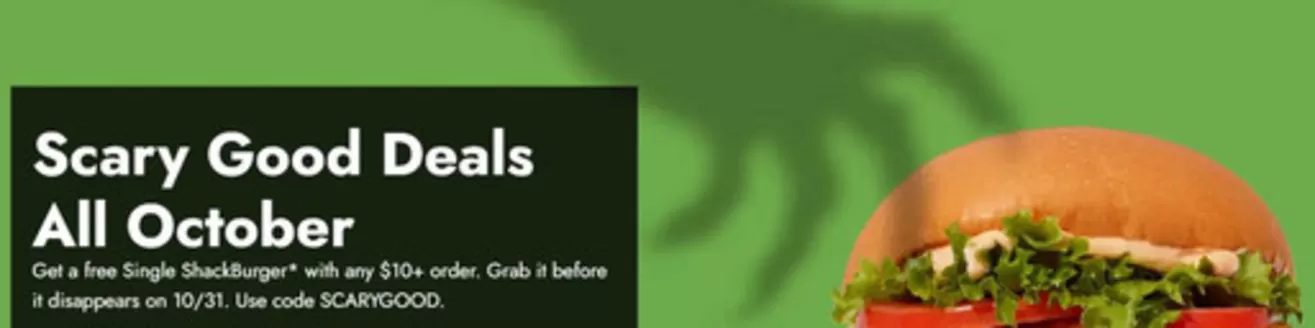 Shake Shack catalogue in Umm al-Quwain | Scary Good Deals All October | 2026-10-20T00:00:00.000Z - 2026-10-31T00:00:00.000Z