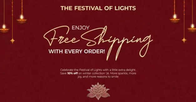 Nishat linen catalogue in Abu Dhabi | The Festival Of Lights Free Shipping With Every Order! | 2026-10-20T00:00:00.000Z - 2026-10-31T00:00:00.000Z