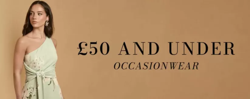 Oasis catalogue | £50 And Under Occasionwear | 2026-10-22T00:00:00.000Z - 2026-10-27T00:00:00.000Z