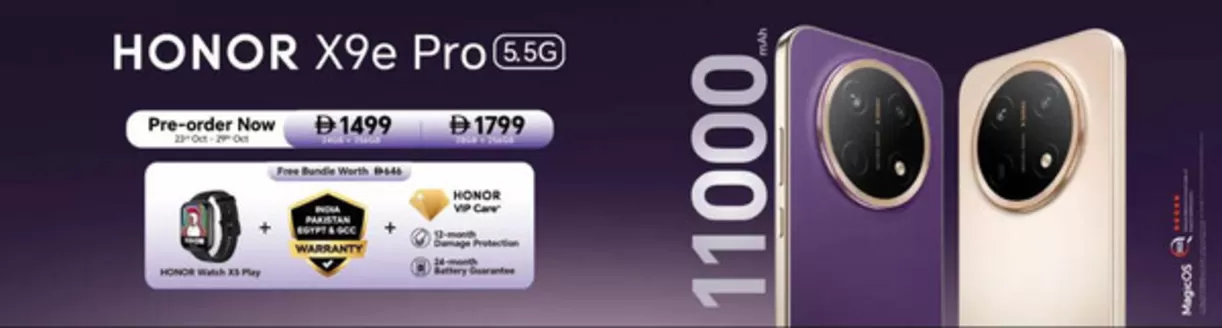 Jumbo catalogue | Pre-order Now HONOR X9e Pro 5.5G 11000 | 2026-10-23T00:00:00.000Z - 2026-10-29T00:00:00.000Z