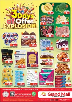 Grand Hyper Market catalogue | 3 Days Offer Explosion! Grand Mall | 2026-10-26T00:00:00.000Z - 2026-10-28T00:00:00.000Z