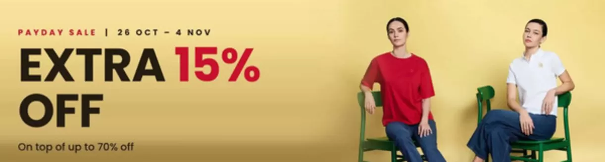 Giordano catalogue in Al Nahda | Payday Sale Extra 15% Off | 2026-10-26T00:00:00.000Z - 2026-11-04T00:00:00.000Z