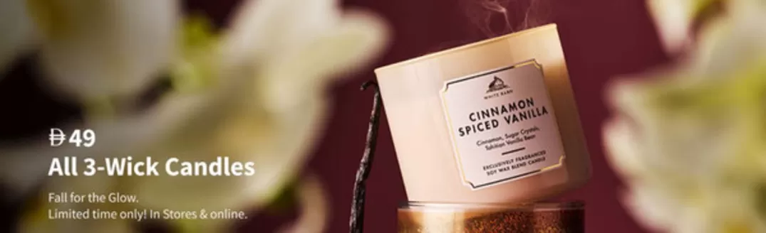 Bath & Body Works catalogue in Abu Dhabi | 49 All 3-Wick Candles | 2026-10-29T00:00:00.000Z - 2026-11-02T00:00:00.000Z