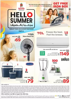 Nesto catalogue in Sharjah | Nesto HELLO SUMMER, NADD AL HAMAR | 2025-07-18T00:00:00.000Z - 2025-08-04T00:00:00.000Z
