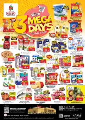 Nesto catalogue in Khorfakkan | 3 MEGA DAYS NESTO MUWAILEH | 2025-07-28T00:00:00.000Z - 2025-07-31T00:00:00.000Z