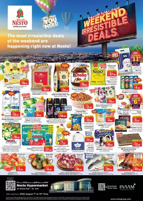 Nesto catalogue | Nesto Weekend Irresistible Deals, Al Ain | 2025-08-07T00:00:00.000Z - 2025-08-11T00:00:00.000Z